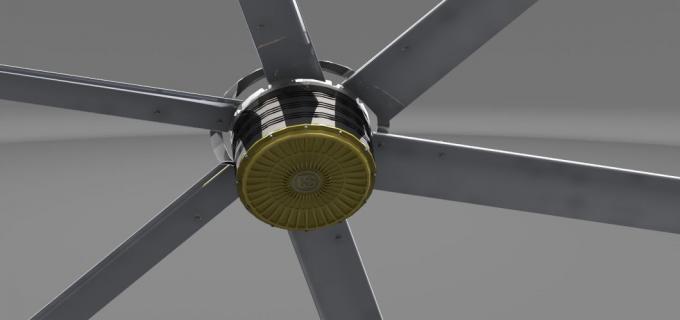 0.3KW 12ft स्थायी चुंबक सिंक्रोनस मोटर बड़े गोदाम प्रशंसक 1