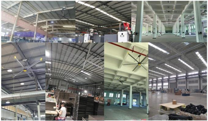 1.5kw मोटर सुपर लार्ज इंडस्ट्रियल साइज इलेक्ट्रिक एचवीएल फैन 7