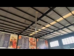 पीएमएसएम मोटर और ऊर्जा-बचत कार्य के साथ बड़े वायु प्रवाह 7.3m 24FT औद्योगिक एचवीएलएस पंखे