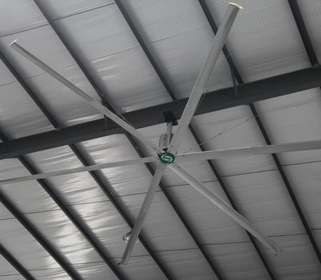 वायु शीतलन छत छत विशाल 24 फुट HVLS औद्योगिक प्रशंसक