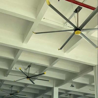 अच्छी कीमत कार्यशाला वेंटिलेशन 24FT 58RPM औद्योगिक उच्च मात्रा और कम गति छत प्रशंसक ऑनलाइन