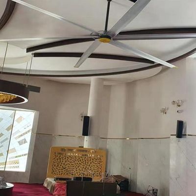 अच्छी कीमत वाणिज्यिक वेंटिलेशन के लिए औद्योगिक HVLS छत पंखे 6.1m 20FT BLDC ब्रशलेस मोटर ऑनलाइन