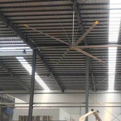 अच्छी कीमत 380V/220V 1.5KW एचवीएलएस औद्योगिक छत प्रशंसक गोदामों में ऊर्जा-बचत शीतलन के लिए ऑनलाइन