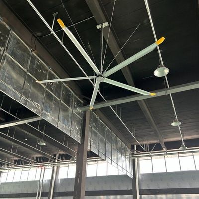 अच्छी कीमत एल्यूमीनियम मैग्नीशियम मिश्र धातु DX/DS Hvls विशाल छत पंखे के साथ 6 ब्लेड अनुकूलन ऑनलाइन