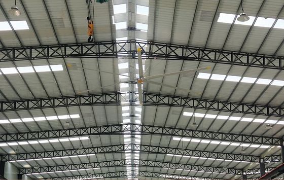अच्छी कीमत एसी इलेक्ट्रिक करंट टाइप एल्यूमीनियम फैन के लिए 24FT बड़े एचवीएस इंडस्ट्रियल सीलिंग फैन वेयरहाउस कूलिंग से ऑनलाइन