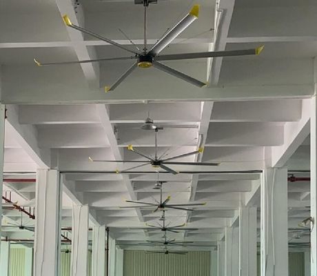 अच्छी कीमत कार्यशाला वेंटिलेशन के लिए 22 फीट एचवीएल एल्यूमीनियम ब्लेड सीलिंग वेंटिलेटर ऑनलाइन